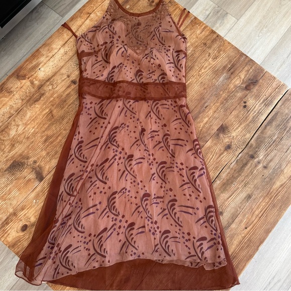 Free People Women’s Layered Lace Sleeveless Backless Halter Mini Dress Small EUC - Picture 10 of 15